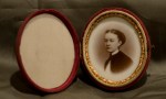 Ninth-plate milk-glass Ambrotype, anonymous girl