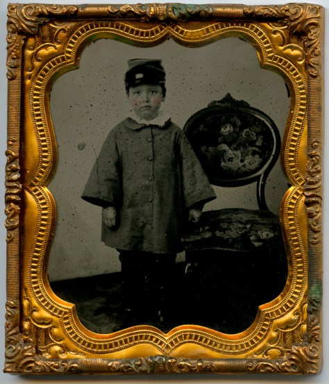 Fred Jones, 1861, framed black glass Ambrotype