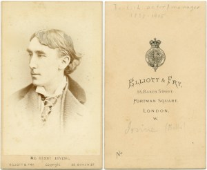 Carte De Visite, Henry Irving, British Actor, by Elliot & Fry