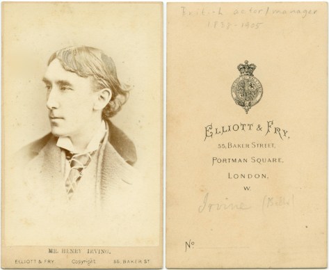 Carte De Visite, Henry Irving, British Actor, by Elliot & Fry