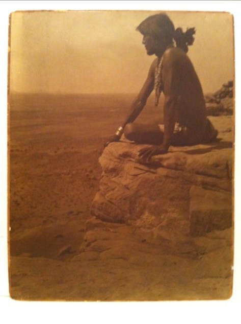 Navajo Brave, Grand Canyon, attributed to Karl Moon