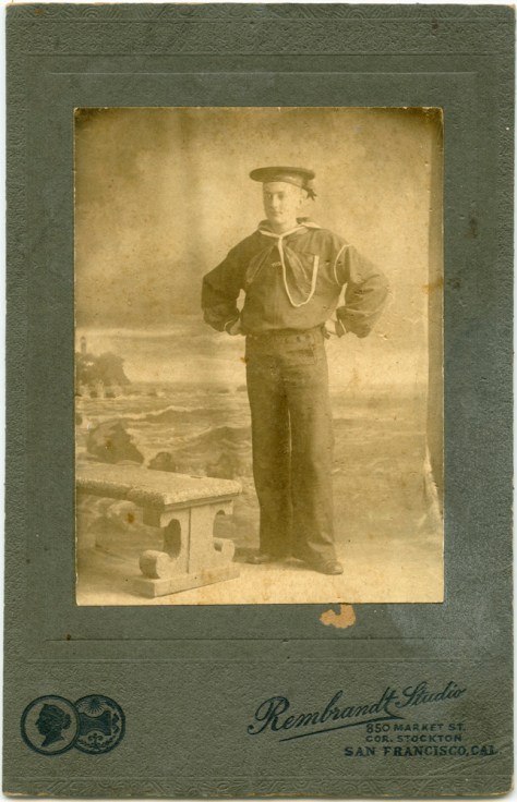 Sailor, 1890s, Rembrandt Studio, San Francisco