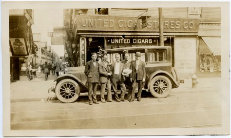 Early 1920s Packard, at the United Cigars store Early 1920s Packard, at the United Cigars store