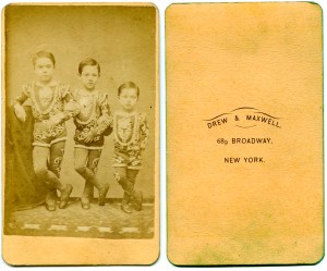 Trio of Boy Acrobats, by Drew & Maxwell