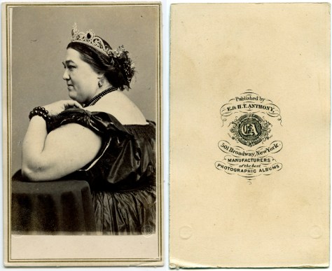 Madam Sherwood, on an E&H.T. Anthony CDV Madam Sherwood, on an E&H.T. Anthony CDV