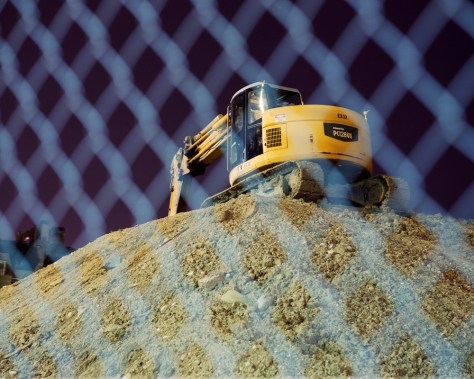 Earth mover, Night Earth mover, Night