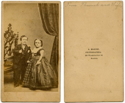 Tom Thumb and Lavinia Warren, by Masury of Boston