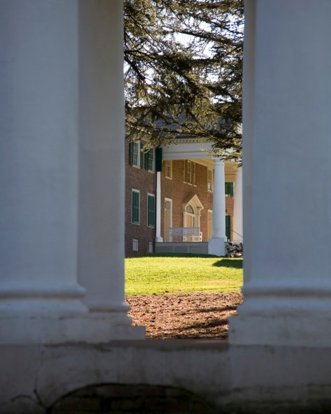 Front Porch, Montpelier, from Madison's Temple