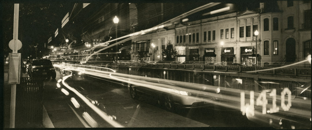 Dupont Circle bus stop, Palladium over Fumed Silica