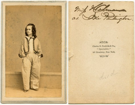 Sallie Holman as Ike Partington, by Fredricks
