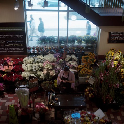 Flower stall, Whole Foods Market, P Street Flower stall, Whole Foods Market, P Street