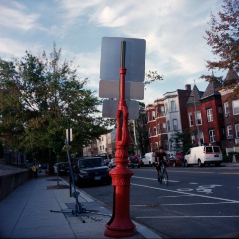 11th Street Cyclist, Dusk