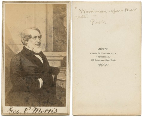 George Pope Morris, Poet and Publisher, by C.D. Fredricks