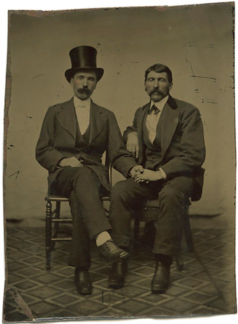 Two Affectionate Gentlemen, Tintype