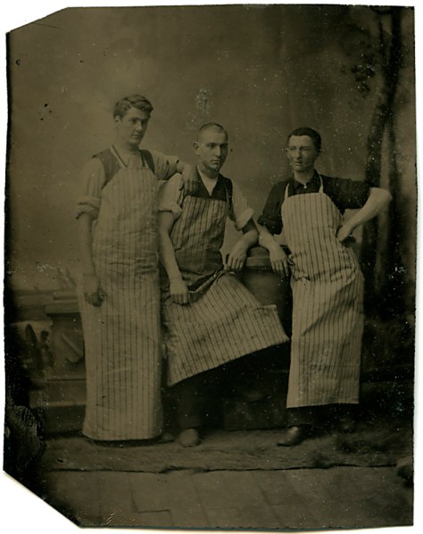Occupational Trio, Cased Tintype ca. 1865