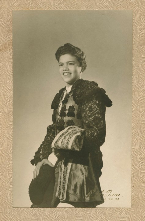 Boy in Toreador Suit, Mexico City, 1949