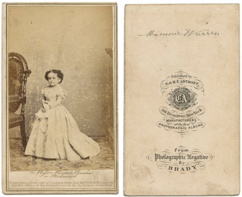 Minnie Warren, by Brady