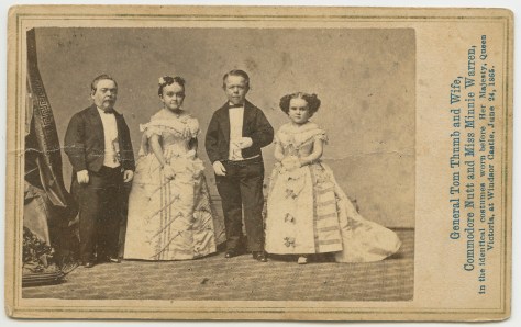 The Thumbs, Commodore Nutt and Minnie Warren, as presented to the Queen