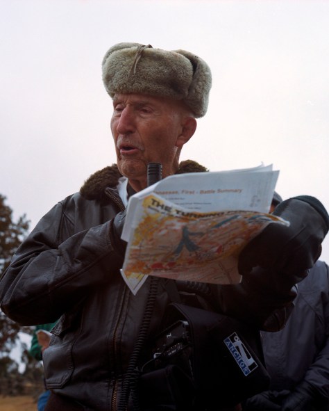 Ed Bearss with Battlefield Map