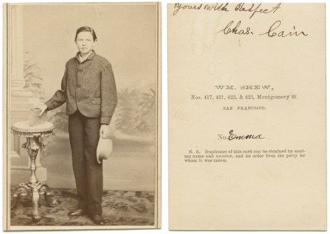 Chas. Cain, by William Shew, San Francisco
