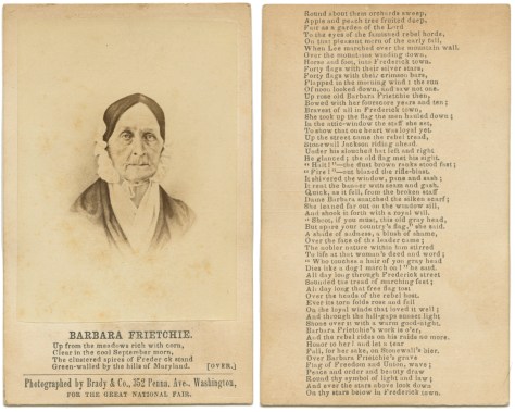 Barbara Freitchie, by Mathew Brady