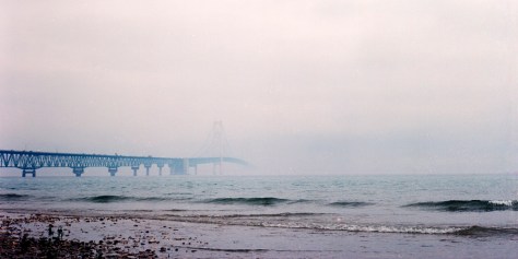 Mackinac Bridge, Morning Fog