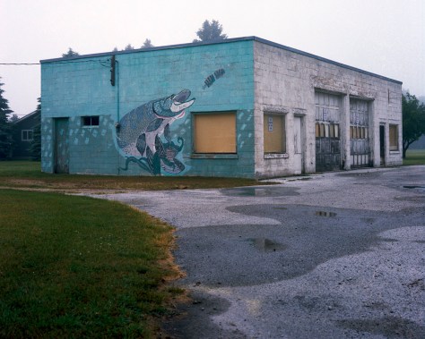 Muskie Mural, Garage, Legs Inn