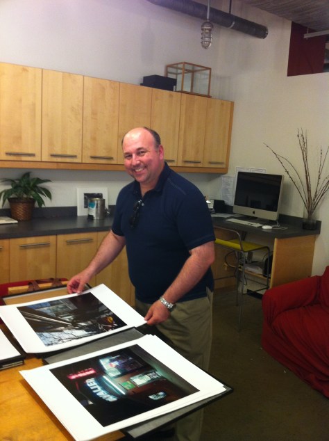 Me Showing my Portfolio for Colors of Night