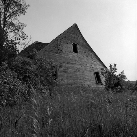The Slumping House, End View, Moose Jaw Junction