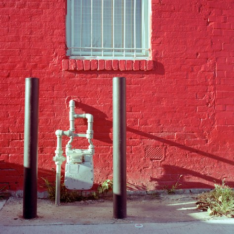 Gas Meter, Red Wall, V Street