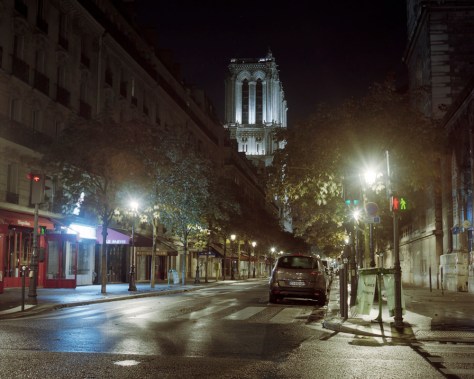 Notre Dame, Side Street, Night
