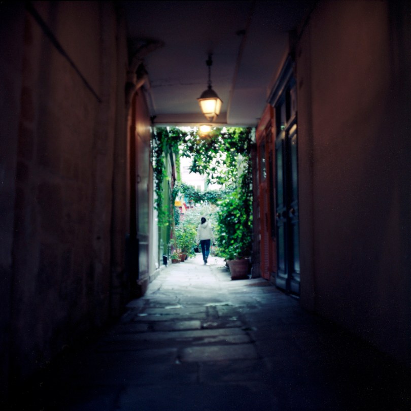 Girl, Courtyard, Marais