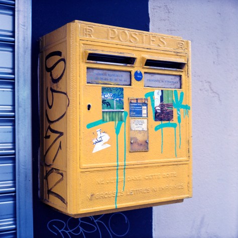 Yellow Postbox, Paris