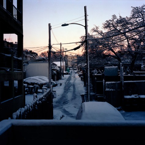 Sunrise, Snow, My Alley