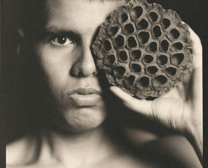 Portrait with Lotus Seed Pod