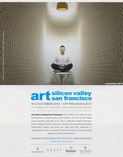 Art In America, September 2014 - Art SV/SF Art Fair Ad