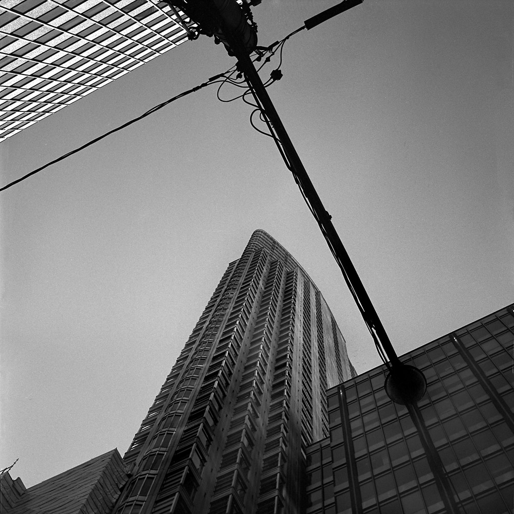 Streetlamp and Skyscraper