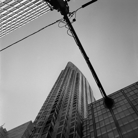 Streetlamp and Skyscraper