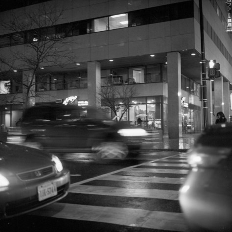 Street Crossing, Rain