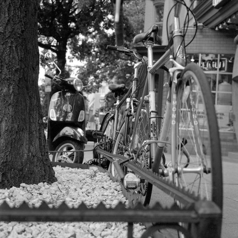 Bikes, Planter Box, Scooter