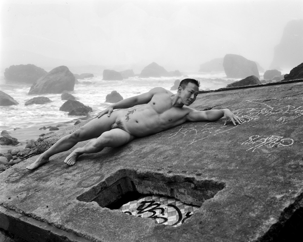 K.T., Reclining, Wall, Surf