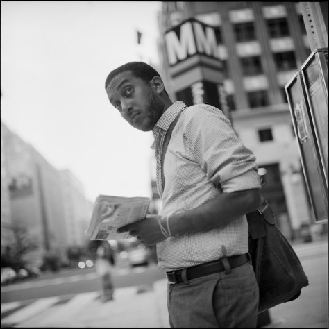 At Metro Center Bus Stop