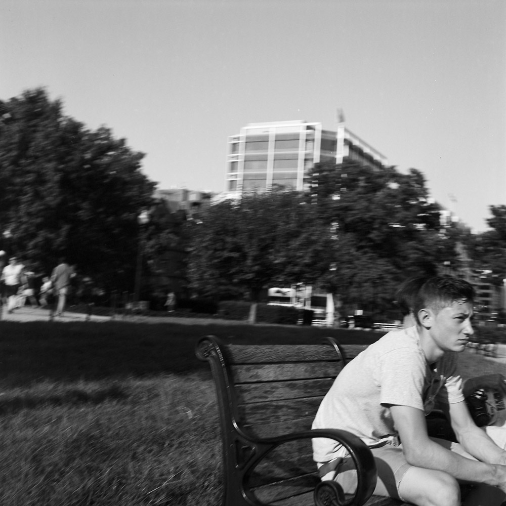 Boy On Bench