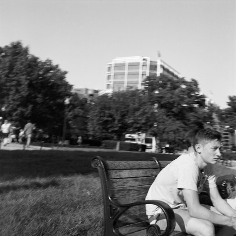 Boy On Bench