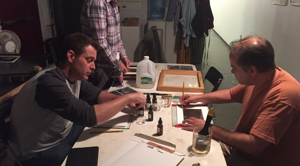 Students Coating Prints