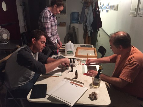 Students Coating Prints