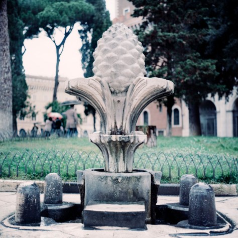Pinecone Fountain,Piazza Venezia, Rome
