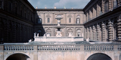 Pitti Palace, from the Boboli Gardens
