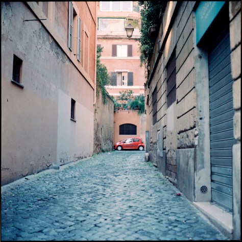 Red Car, Alley, Trastevere