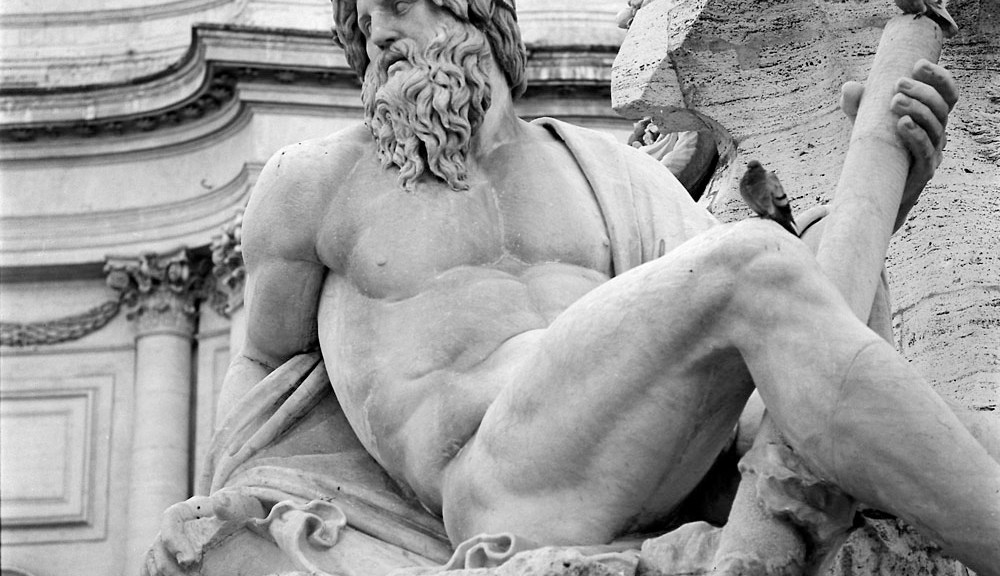 River God, Four Rivers Fountain, Piazza Navona